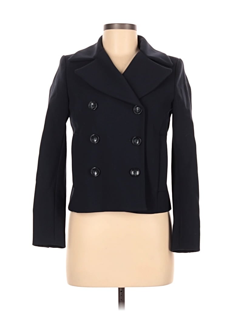 Pre-owned H&m Blazer Jacket In Black