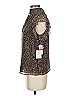 1.State Animal Print Brown Sleeveless Blouse Size XS - photo 5