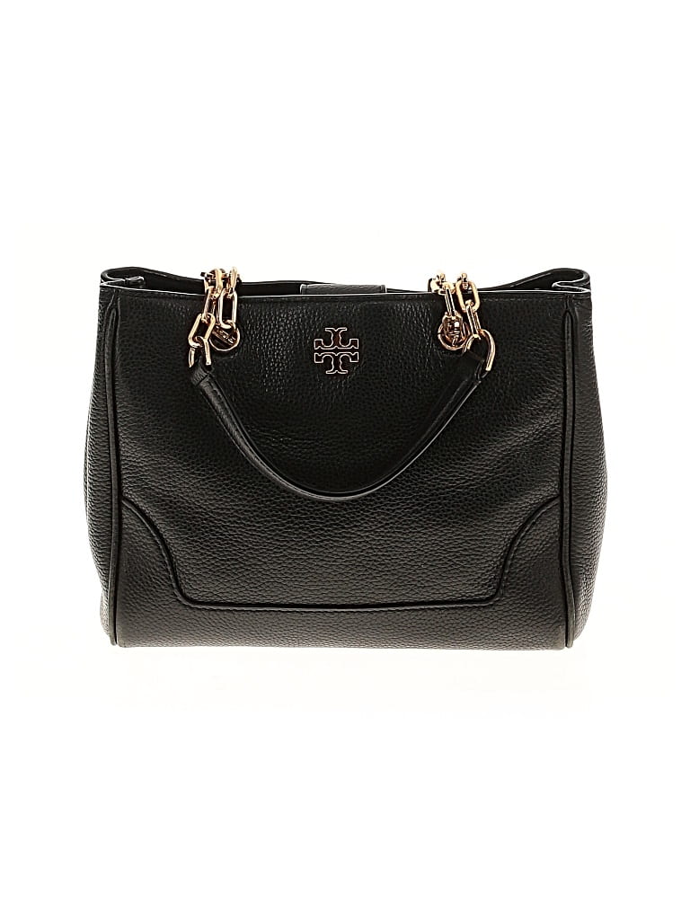 Pre-owned Tory Burch Leather Satchel In Black