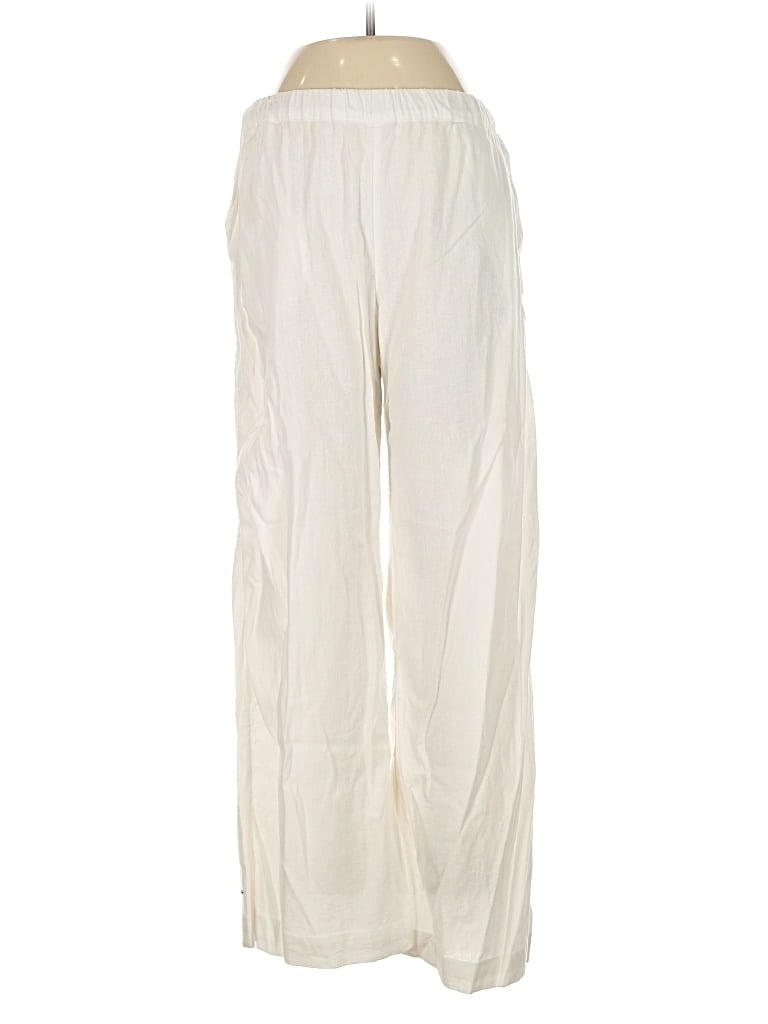Pre-owned Caslon Linen Pants In White