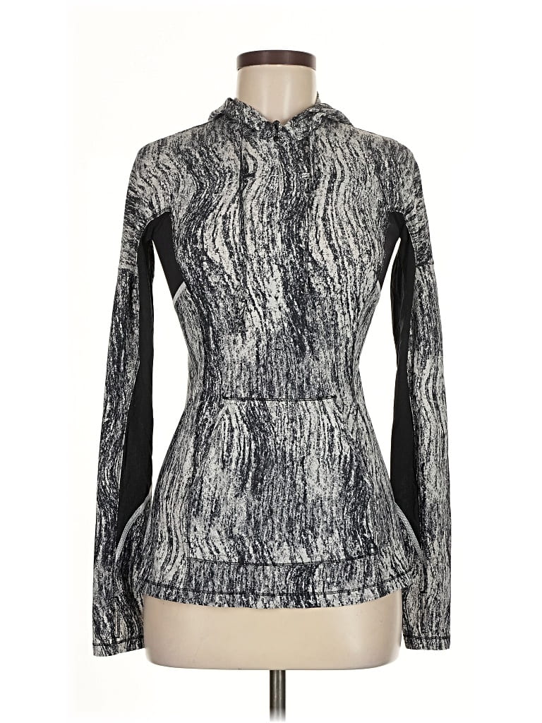 Pre-owned Lululemon Athletica Pullover Hoodie In Gray