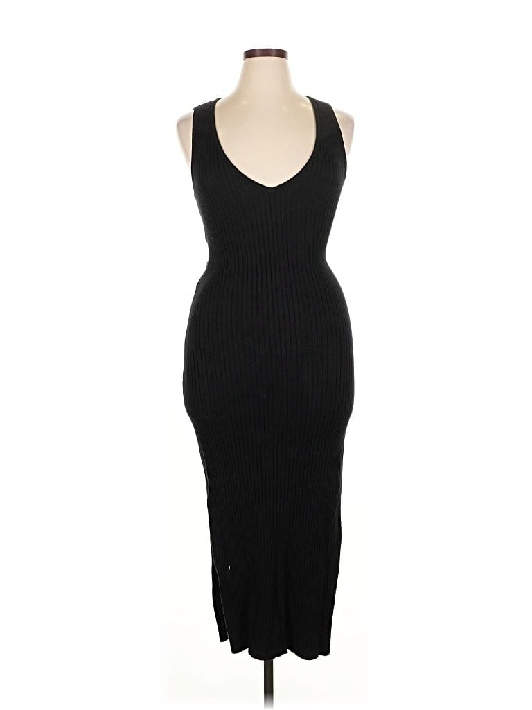 Pre-owned Good American Cocktail Dress In Black