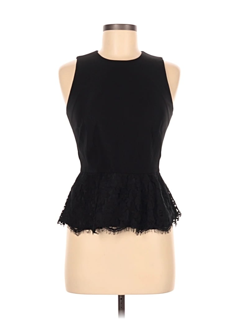 Pre-owned Draper James Sleeveless Top Black Halter Neckline Tops