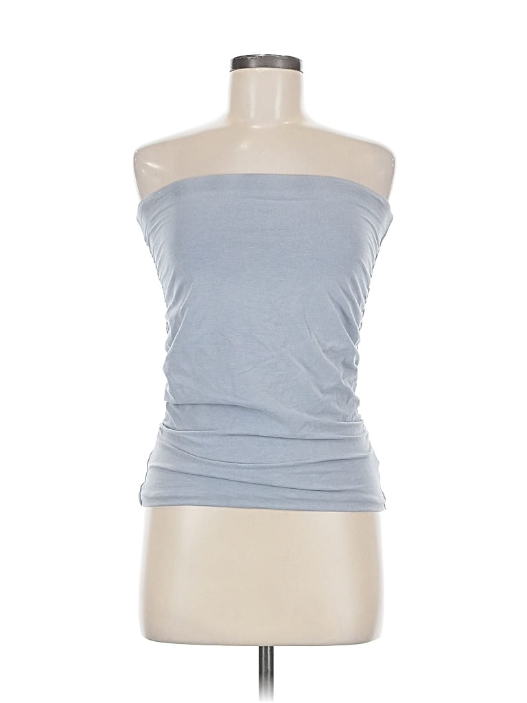 Pre-owned James Perse Sleeveless Top Gray Strapless Neckline Tops
