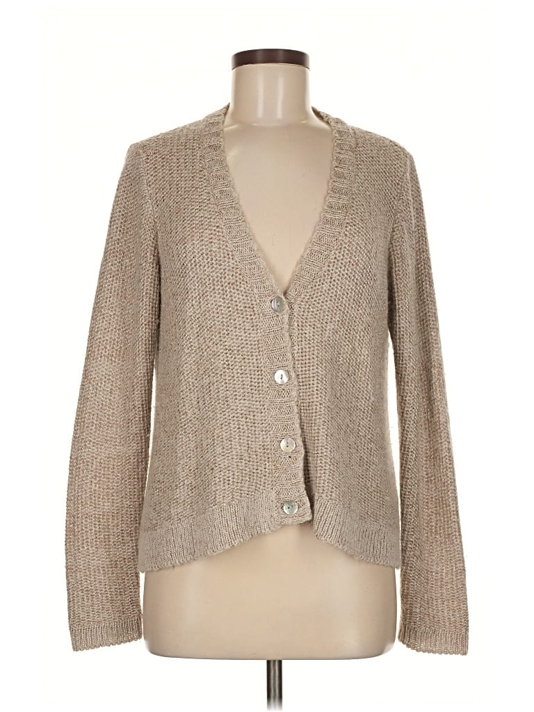 Pre-owned Eileen Fisher Cardigan Sweater In Brown