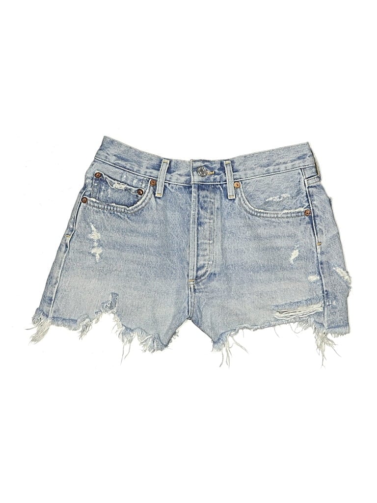 Pre-owned Agolde Denim Shorts In Blue