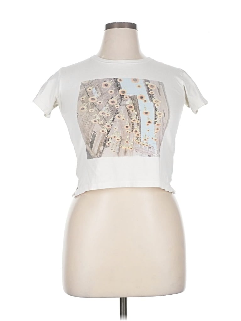 Pre-owned Abercrombie & Fitch Short Sleeve T-shirt In Silver