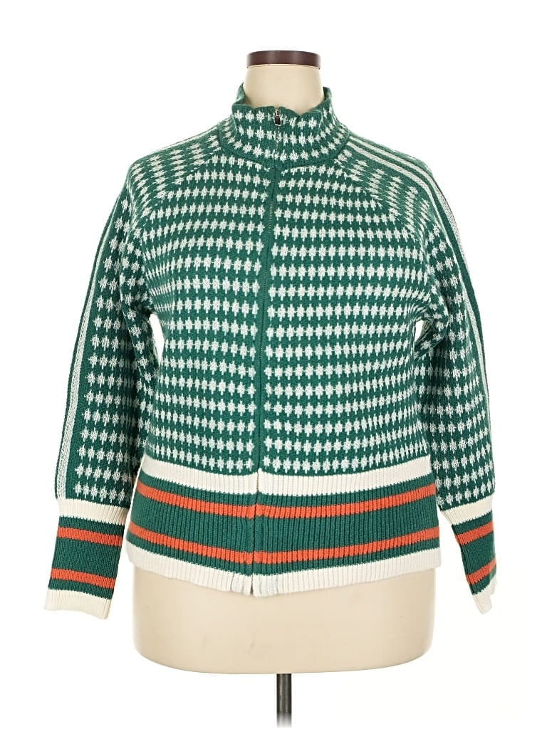 Pre-owned Unbranded Cardigan Sweater In Green