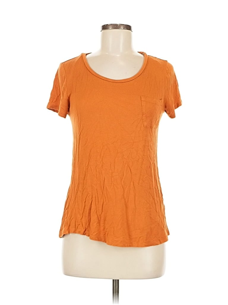 Pre-owned Active Basic Short Sleeve T-shirt In Orange