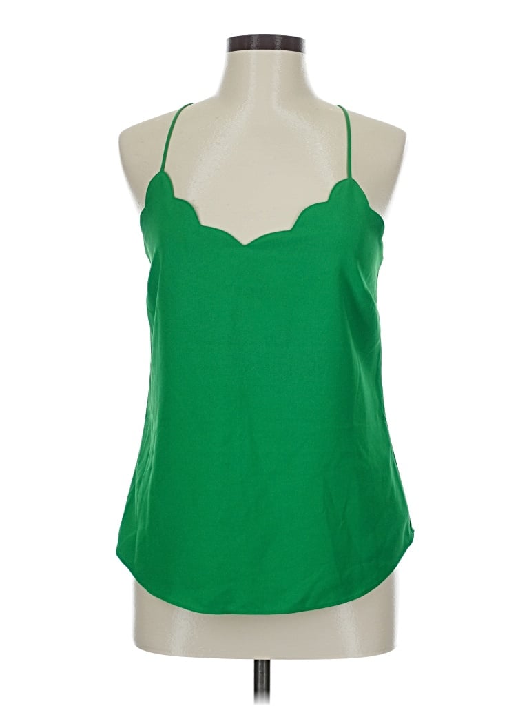 Pre-owned J.crew Factory Store Sleeveless Top Green Halter Neckline Tops