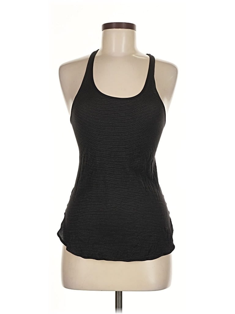 Pre-owned Lululemon Athletica Tank Top Black Halter Neckline Tops