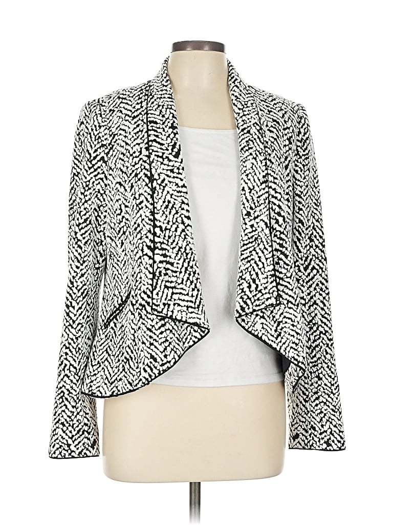 Pre-owned Calvin Klein Cardigan Sweater In White