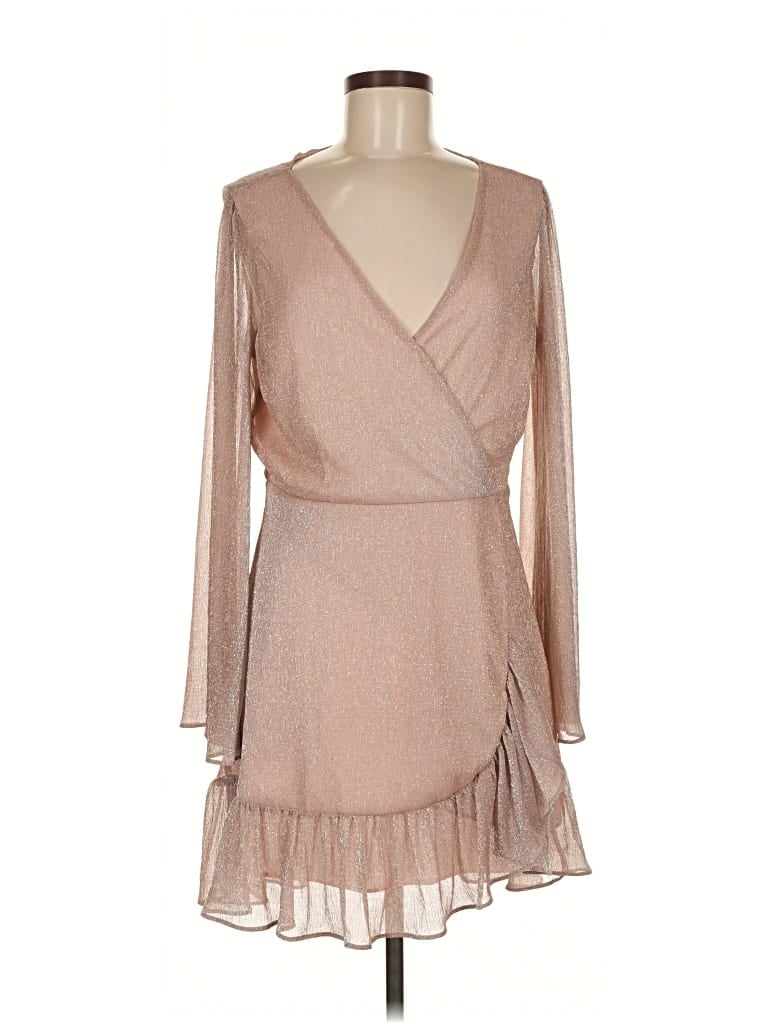 Pre-owned Saks Fifth Avenue Cocktail Dress In Brown