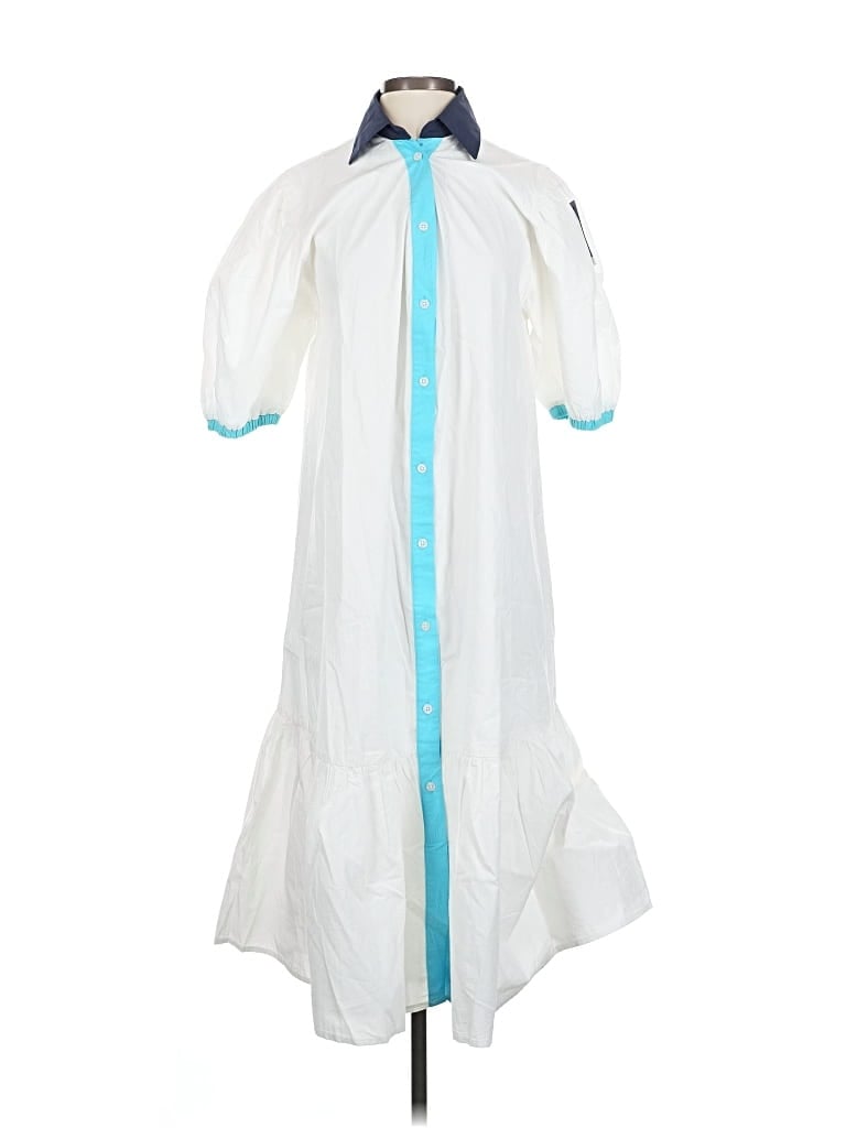 Pre-owned Addison Bay Casual Dress In White