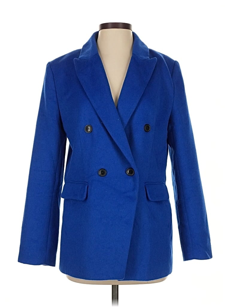 Pre-owned Ann Taylor Loft Blazer Jacket In Blue