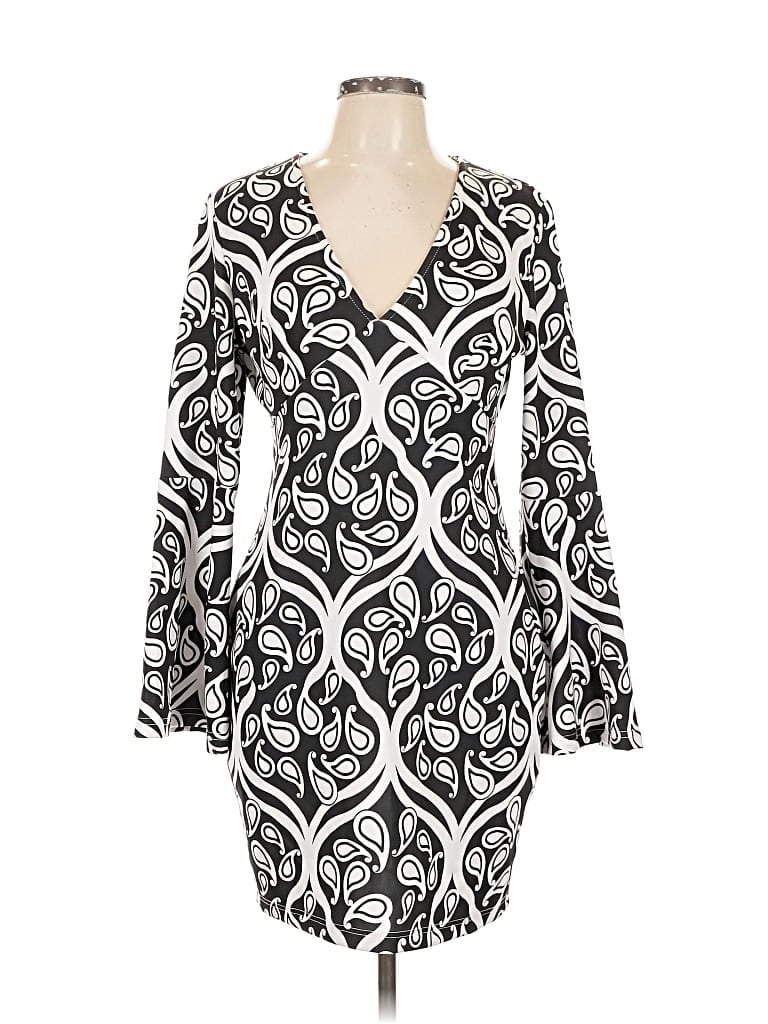 Pre-owned Venus Cocktail Dress In Black