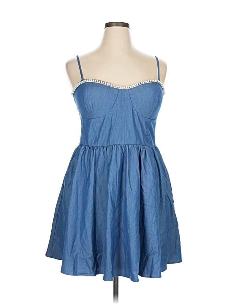 Pre-owned Mi Ami Casual Dress In Blue