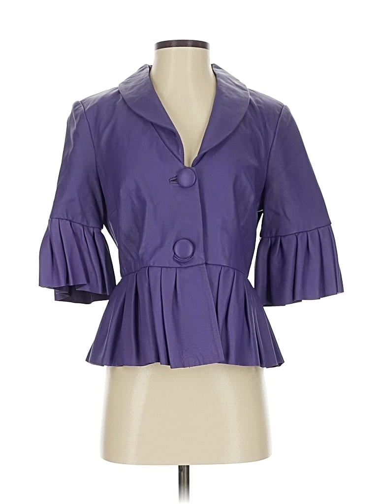 Pre-owned Terry Lewis Blazer Jacket In Purple