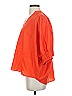 Harshman 100% Cotton Orange 3/4 Sleeve Blouse Size XS - photo 5