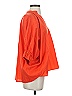 Harshman 100% Cotton Orange 3/4 Sleeve Blouse Size XS - photo 4