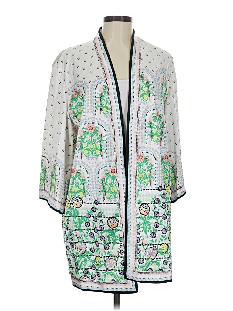 Pre-owned Alice And Olivia Alice + Olivia Cardigan Sweater In White