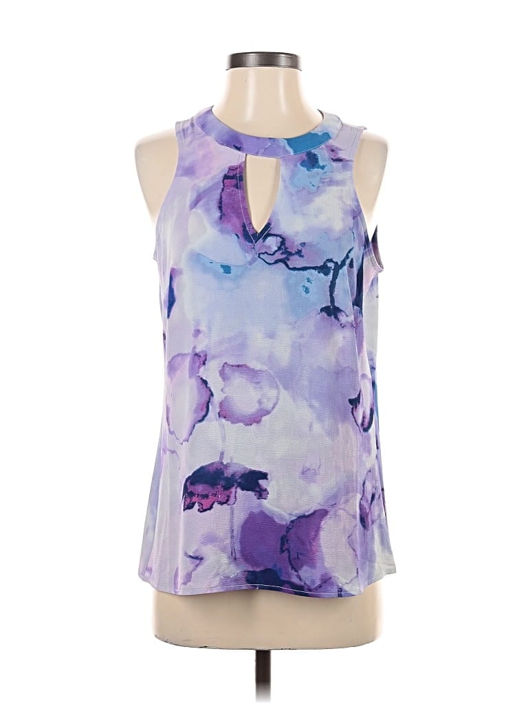 Pre-owned Sioni Sleeveless Blouse In Purple