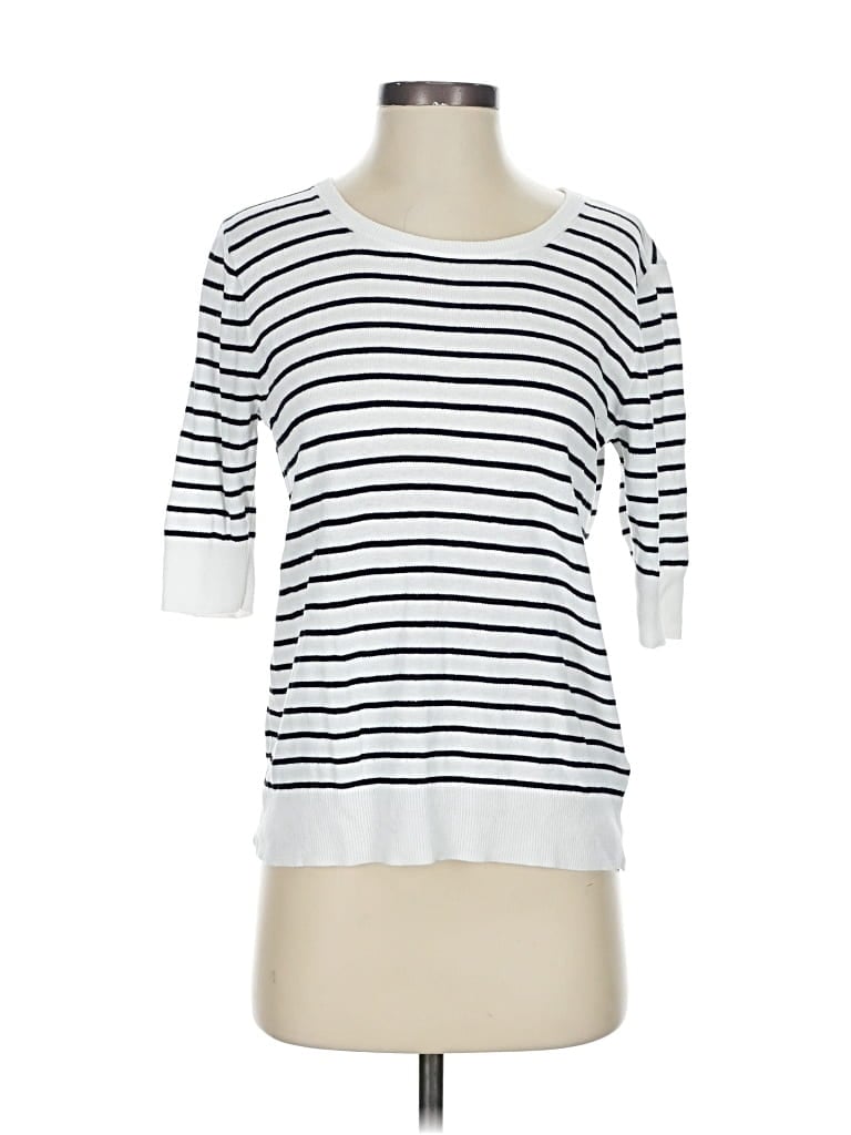 Pre-owned J.crew Factory Store Cardigan Sweater In White