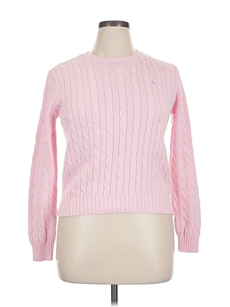 Pre-owned Ralph Lauren Pullover Sweater In Pink
