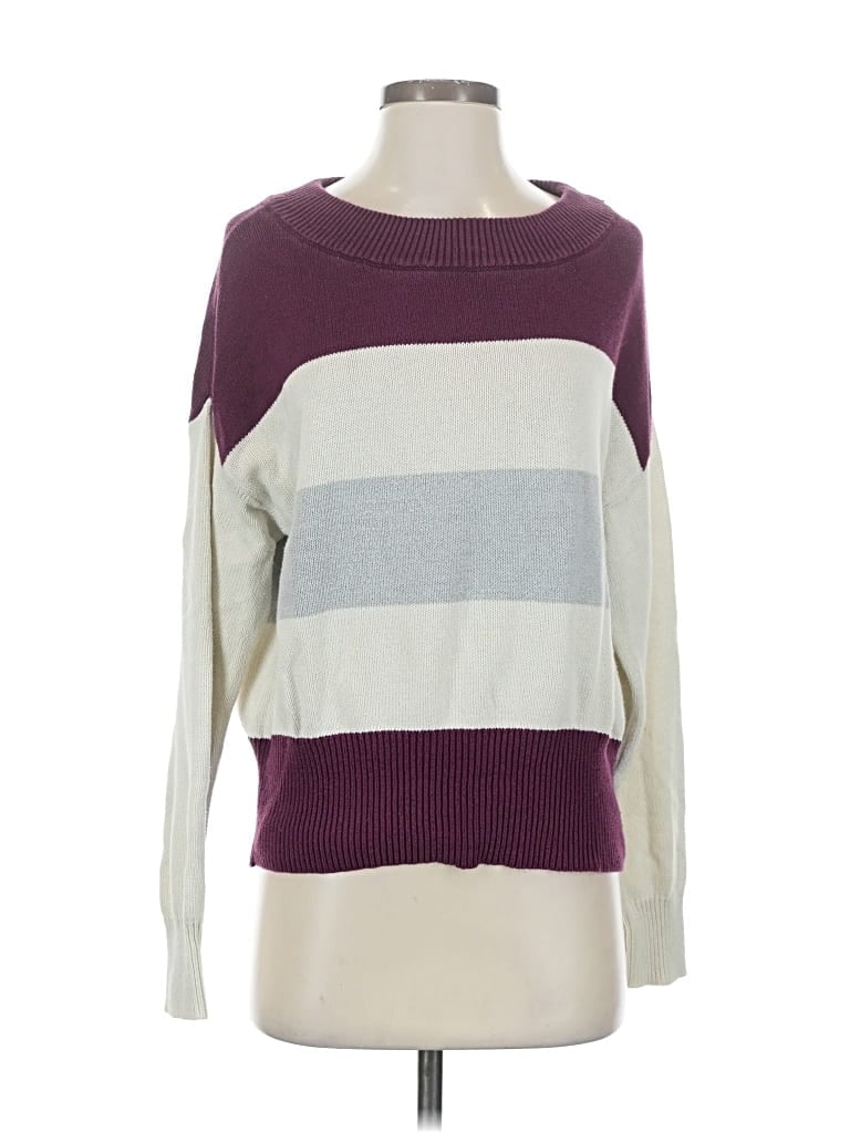 Pre-owned Lucky Brand Pullover Sweater In Purple