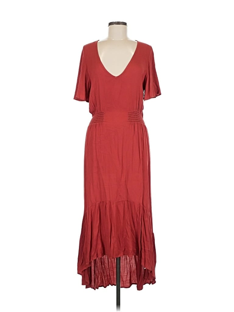 Pre-owned On The Road ... Casual Dress In Burgundy