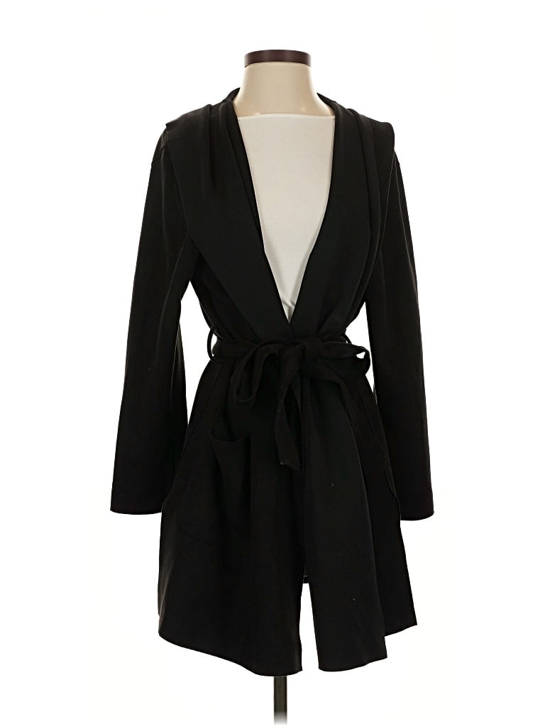 Pre-owned Zara Basic Coat In Black