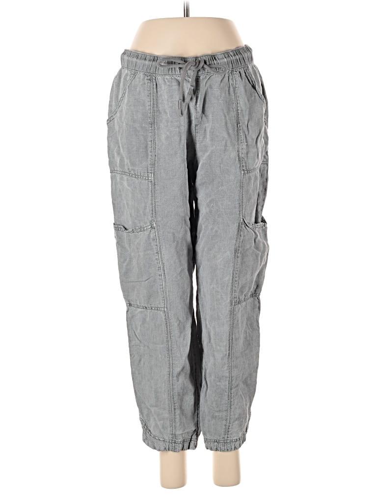 Pre-owned C&c California Linen Pants In Gray