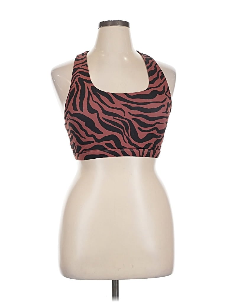 Pre-owned Fabletics Tank Top Brown Halter Neckline Tops