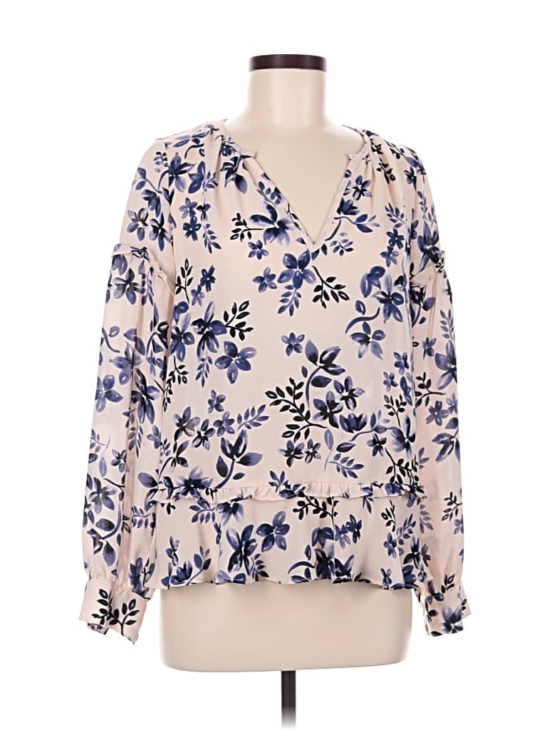 Pre-owned Parker Long Sleeve Blouse In Pink