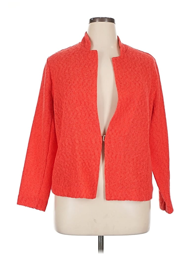 Pre-owned Nic + Zoe Blazer Jacket In Red