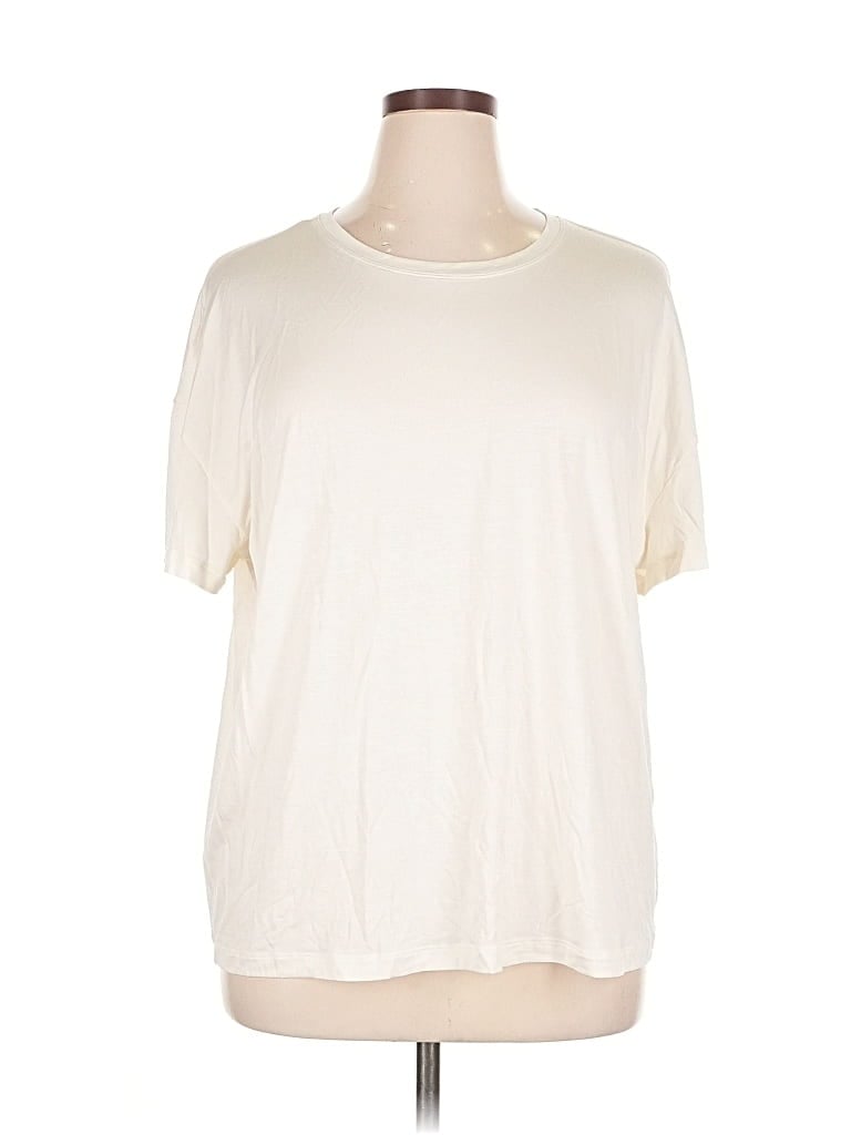 Pre-owned Express Short Sleeve T-shirt In White