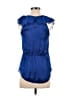 Rebecca Taylor 100% Polyester Blue Sleeveless Blouse Size 0 - photo 2