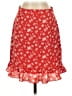 J.Crew Mercantile 100% Polyester Floral Red Casual Skirt Size 2 - photo 1