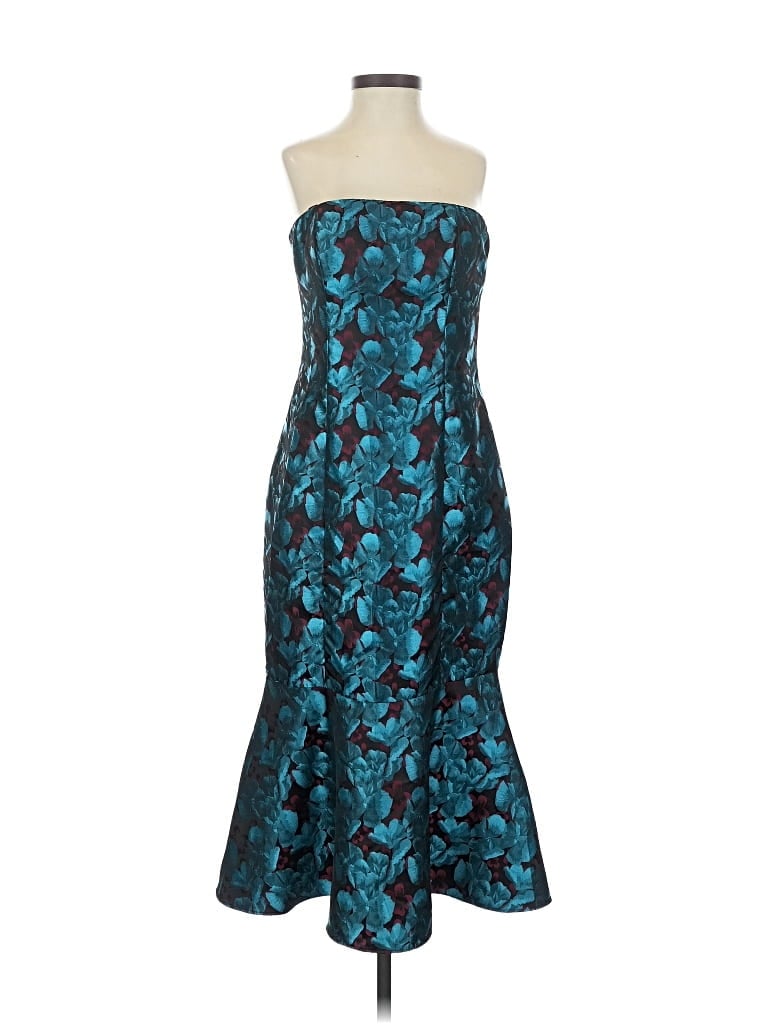 Pre-owned Aidan Mattox Cocktail Dress In Blue