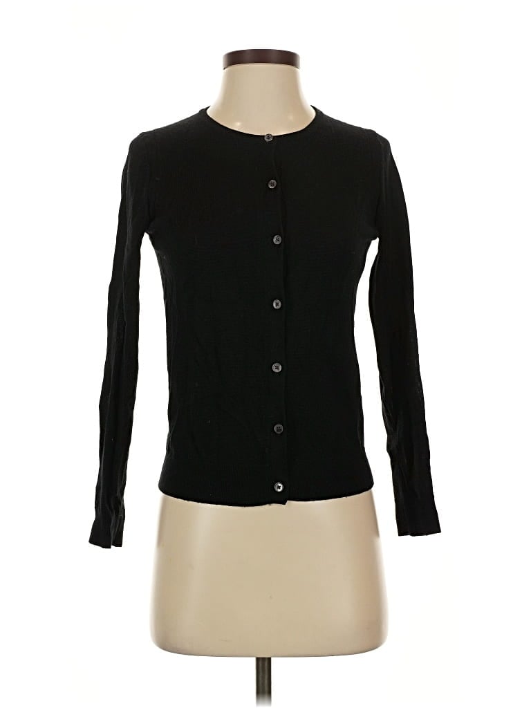 Pre-owned Gap Wool Cardigan Sweater In Black
