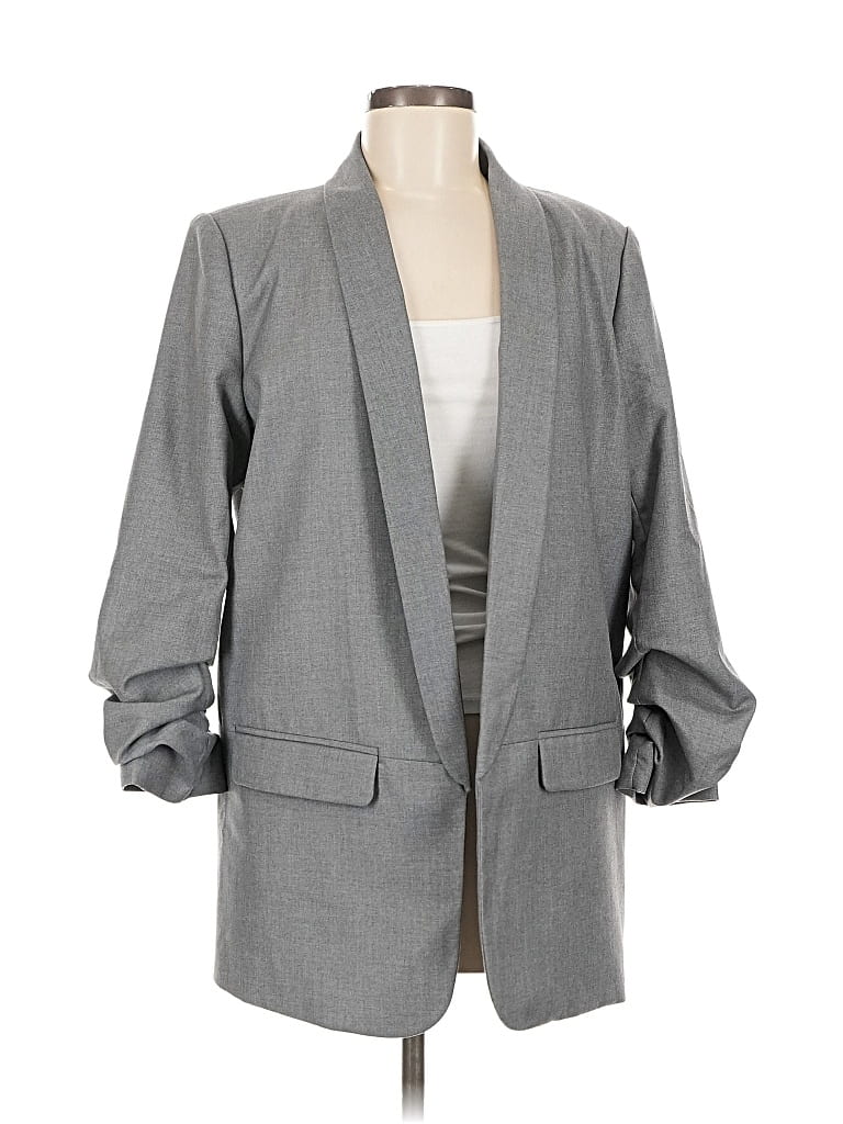 Pre-owned Mare Mare X Anthropologie Blazer Jacket In Gray
