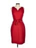 Talbots Solid Red Cocktail Dress Size 8 - photo 1