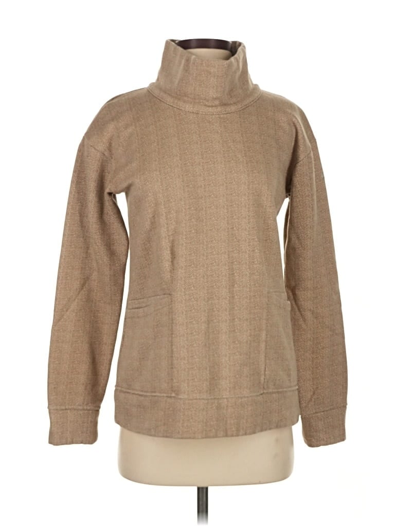 Pre-owned Columbia Turtleneck Sweater In Brown
