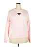 Unbranded 100% Polyester Hearts Pink Sweatshirt Size XXL - photo 1