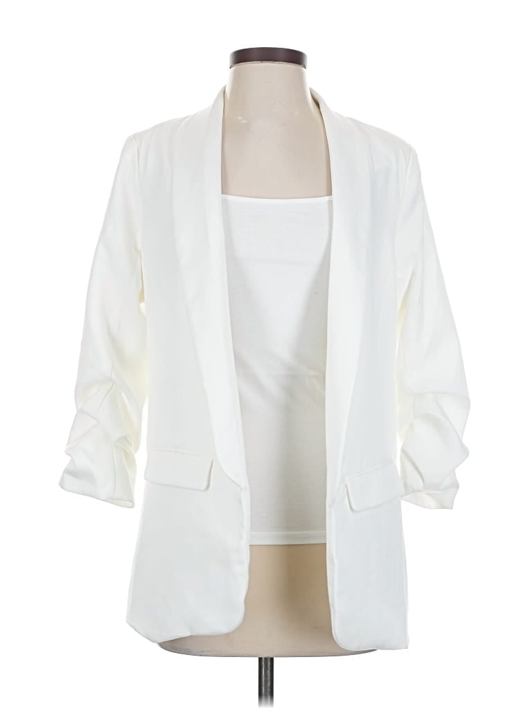 Pre-owned Aqua Blazer Jacket In White