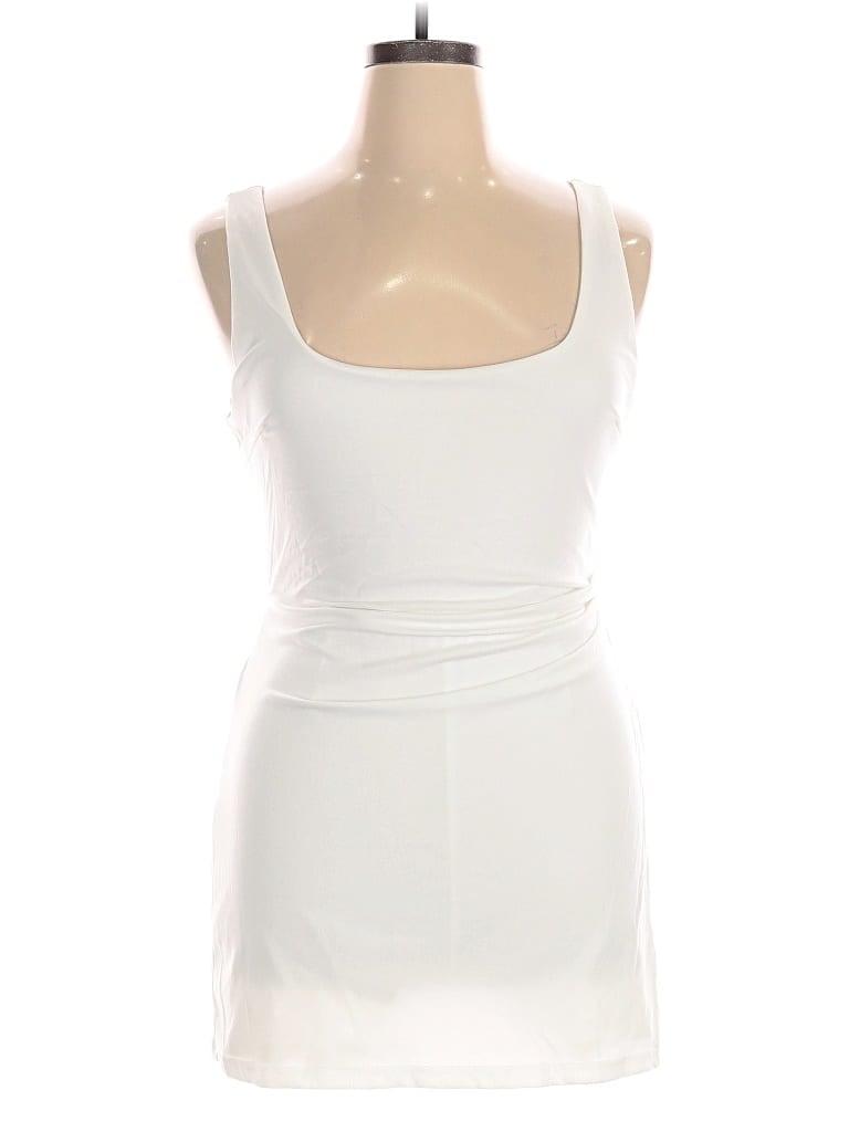 Pre-owned Chicme Cocktail Dress In White