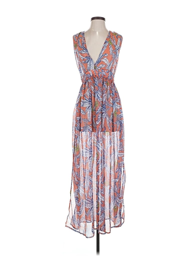 Pre-owned America & Beyond Swimsuit Cover Up In Orange