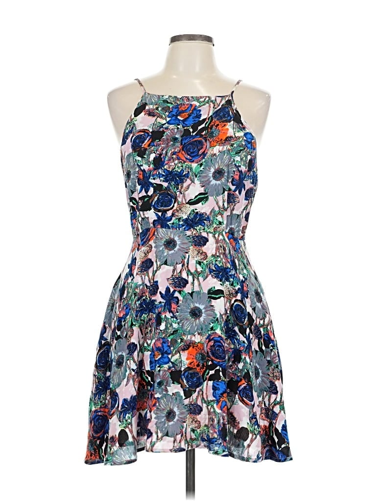 Pre-owned Elodie Cocktail Dress In Blue