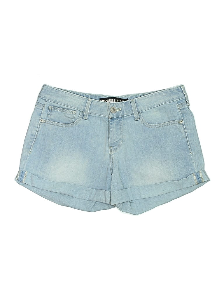 Pre-owned Express Jeans Denim Shorts In Blue
