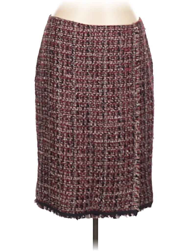 Pre-owned Talbots Formal Skirt In Burgundy